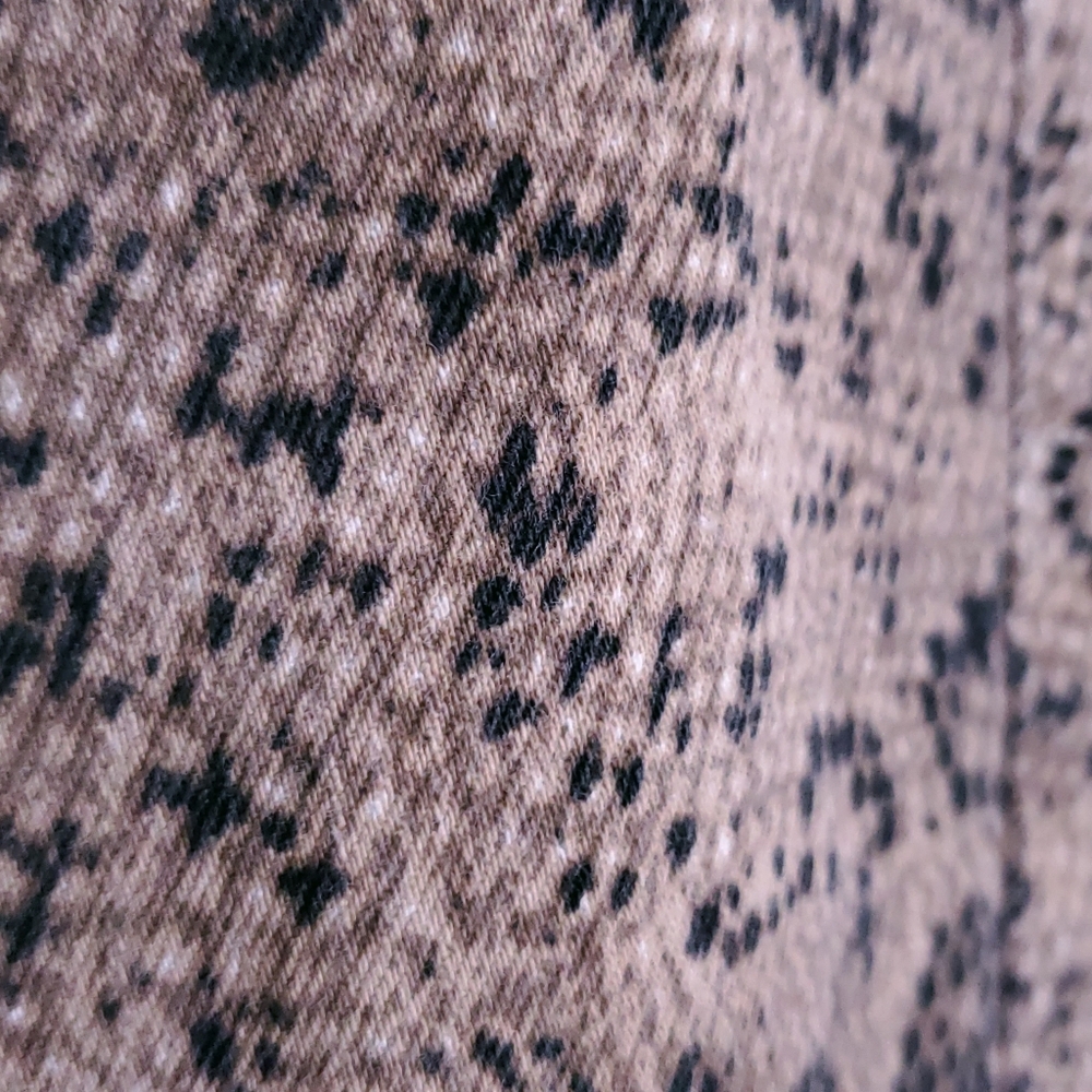 Frame Le Crop Mini Boot Snake Vanilla Multi Jeans - image 8